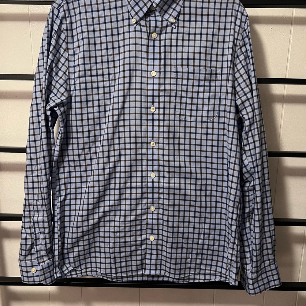 EUC Men's BROOKS BROTHERS Slim Medium, The Original Polo Shirt, Blue/Black, H1